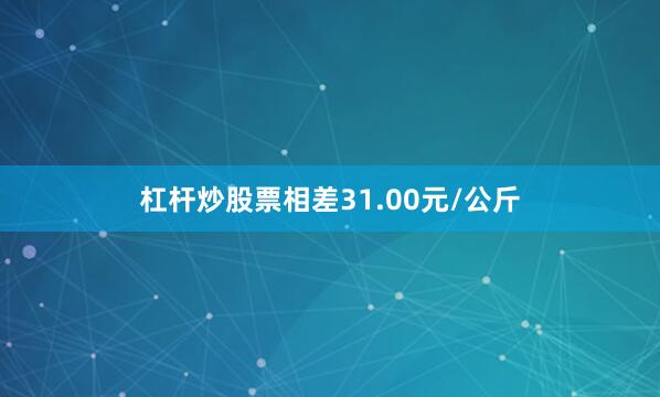 杠杆炒股票相差31.00元/公斤