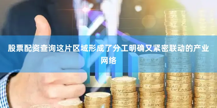 股票配资查询这片区域形成了分工明确又紧密联动的产业网络
