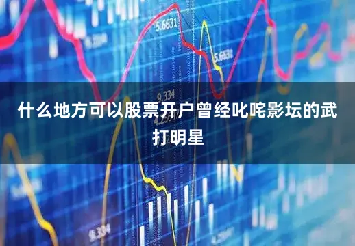 什么地方可以股票开户曾经叱咤影坛的武打明星